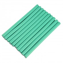 Set 10 Bigudiuri SIKS® aplicare pe parul umed/uscat, flexibile, numarul 2, culoarea turcoaz