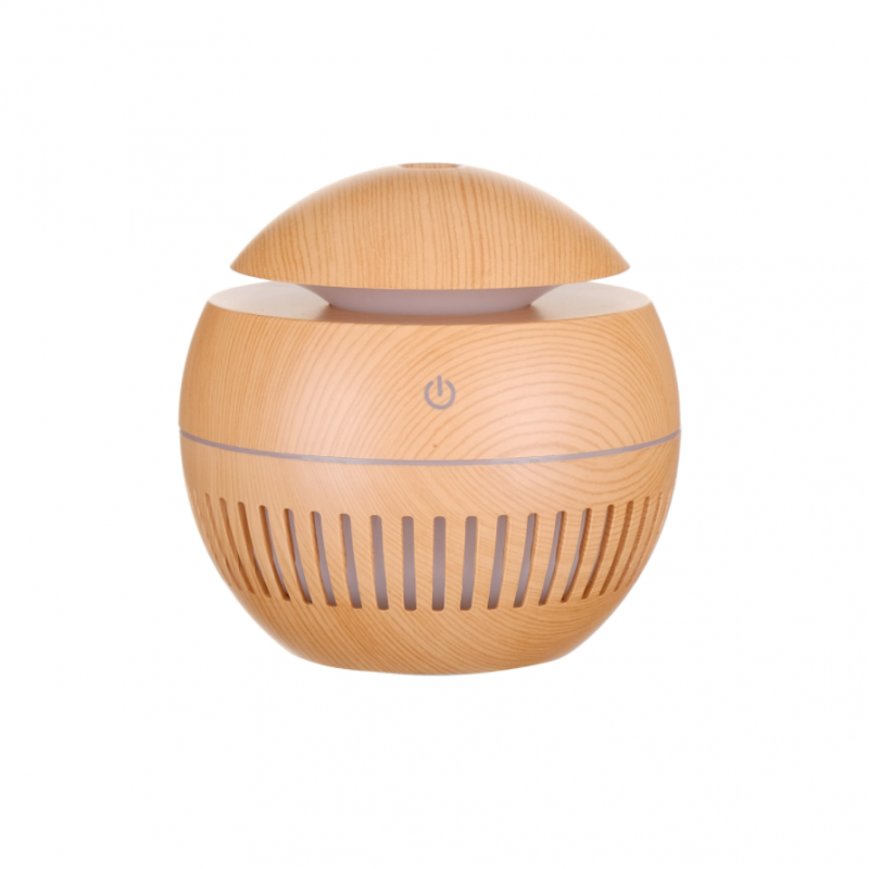 Umidificator SIKS® cu ultrasunete, difuzor aroma, mini aparat portabil pentru casa, birou, forma rotunda, model cu liniute, 130 Umidificator SIKS® cu ultrasunete, difuzor aroma, mini aparat portabil pentru casa, birou, forma rotunda, model cu liniute, 130