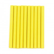 Set 10 Bigudiuri flexibile SIKS®, pentru par umed si uscat, numarul 1, culoarea galben