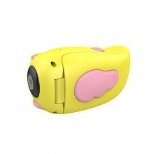 Camera Video-Foto Digitala SIKS®, Interactiva, Cu Jocuri Pentru Copii, Full-Hd, Ecran 2 inch, Micro SD, galben/roz