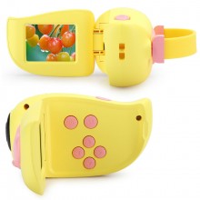 Camera Video-Foto Digitala SIKS®, Interactiva, Cu Jocuri Pentru Copii, Full-Hd, Ecran 2 inch, Micro SD, galben/roz