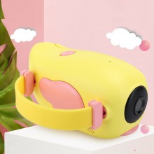 Camera Video-Foto Digitala SIKS®, Interactiva, Cu Jocuri Pentru Copii, Full-Hd, Ecran 2 inch, Micro SD, galben/roz