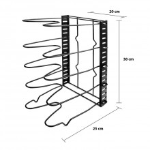 Etajera multifunctionala SIKS® pentru tigai si capace, 38x20 cm