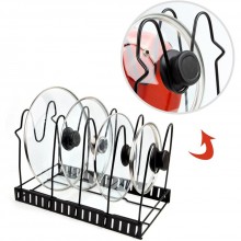 Etajera multifunctionala SIKS® pentru tigai si capace, 38x20 cm