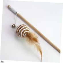 Set De 4 Jucarii SIKS Pentru Pisici Interactive Cu Pene, Pentru Stimulare Gandire Si Vanat, Pentru Interior, Soricel Cu Pene,...