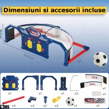 Joc Interactiv Poarta De Fotbal Pentru Copii SIKS, 2 Moduri De Joc, Scor Electronic, Tinta Cu Lumini Si Sunete, Pentru Antren...