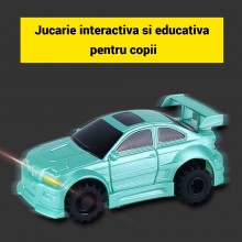 Masinuta Magica Inductiva SIKS, Model Supra, Jucarie Interactiva Cu Senzor Optic Care Urmeaza Linia Neagra Trasata Cu Markeru...