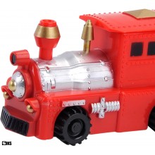 Masinuta Magica Inductiva SIKS, Model Trenulet Locomotiva Jucarie Interactiva Cu Senzor Optic Care Urmeaza Linia Neagra Trasa...