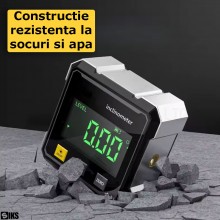 Inclinometru Digital Profesional Cu Laser Dual SIKS, Nivela Digitala Cu Baza Magnetica Pe 4 Laturi Si Goniometru 360 Grade, E... Inclinometru Digital Profesional Cu Laser Dual SIKS, Nivela Digitala Cu Baza Magnetica Pe 4 Laturi Si Goniometru 360 Grade, E...