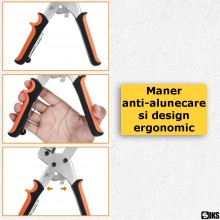 Set Cleste Profesional SIKS Pentru Ocheti Si Capse Metalice 10 mm, Manual, Pentru Prelate, Bannere Publicitare, Piele Si Mate... Set Cleste Profesional SIKS Pentru Ocheti Si Capse Metalice 10 mm, Manual, Pentru Prelate, Bannere Publicitare, Piele Si Mate...