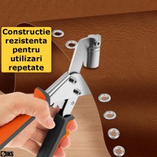 Set Cleste Profesional SIKS Pentru Ocheti Si Capse Metalice 10 mm, Manual, Pentru Prelate, Bannere Publicitare, Piele Si Mate...
