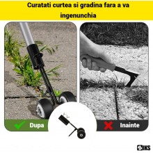 Dispozitiv SIKS Pentru Scoaterea Buruienilor Din Rosturi, Pavaj si Borduri, Pe Roti, Tip Weed Snatcher, Corp Metalic Rezisten... Dispozitiv SIKS Pentru Scoaterea Buruienilor Din Rosturi, Pavaj si Borduri, Pe Roti, Tip Weed Snatcher, Corp Metalic Rezisten...