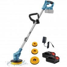 Masina De Curatat Electrica Multifunctionala SIKS Cu Perie Circulara Pentru Rosturi Si Pavaj Cu Acumulator Reincarcabil, 3 Ca...