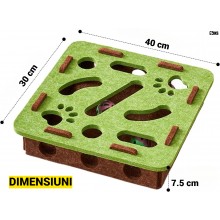Jucarie Pentru Pisici SIKS Interactiva, Cutie Labirint Pentru Joaca Si Stimulare Mentala Cu 3 Bile, Din Fetru, Durabila, Fara... Jucarie Pentru Pisici SIKS Interactiva, Cutie Labirint Pentru Joaca Si Stimulare Mentala Cu 3 Bile, Din Fetru, Durabila, Fara...