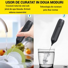 Spumator Electric De Lapte SIKS, Bagheta Pentru Spuma, Mixer Manual Pentru Preparare Latte, Cappuccino, Caffe Latte, Ciocolat... Spumator Electric De Lapte SIKS, Bagheta Pentru Spuma, Mixer Manual Pentru Preparare Latte, Cappuccino, Caffe Latte, Ciocolat...