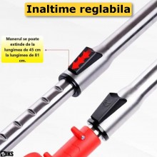 Motocoasa Electrica SIKS Cu Acumulator Reincarcabil 48V, Brat Ajustabil, 2 Lame Inox, 5 Lame Plastic, 1 Disc Pentru Taiere, 1...