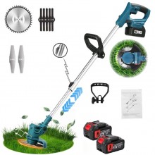 Motocoasa Electrica SIKS, Masina De Tuns Iarba, Trimmer Portabil Fara Fir Cu 3 Moduri De Taiere Pentru Iarba/Gazon, Cu Brat A...