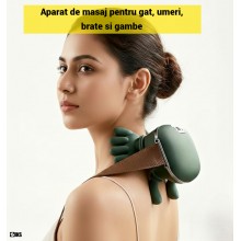 Aparat Masaj SIKS Cervical Gat, Umeri, Brate si Gambe, Multifunctional, 4D Cu Incalzire, Pentru Relaxare Sau Dureri Musculare...