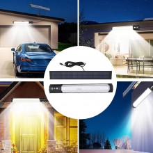 Lampa Solara SIKS De Exterior, Carlig De Prindere, Montare Perete, Telecomanda, 3 Moduri De Lumina, Senzor Miscare, Panou Sep... Lampa Solara SIKS De Exterior, Carlig De Prindere, Montare Perete, Telecomanda, 3 Moduri De Lumina, Senzor Miscare, Panou Sep...