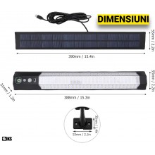 Lampa Solara SIKS De Exterior, Carlig De Prindere, Montare Perete, Telecomanda, 3 Moduri De Lumina, Senzor Miscare, Panou Sep... Lampa Solara SIKS De Exterior, Carlig De Prindere, Montare Perete, Telecomanda, 3 Moduri De Lumina, Senzor Miscare, Panou Sep...