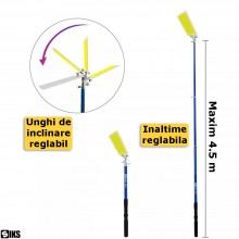 Proiector Tip Lampa Led Telescopica SIKS Pentru Camping/Pescuit/Vanatoare Tip Undita, Inaltime Pana la 4.5 Metri Reglabila, P... Proiector Tip Lampa Led Telescopica SIKS Pentru Camping/Pescuit/Vanatoare Tip Undita, Inaltime Pana la 4.5 Metri Reglabila, P...