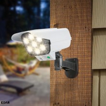 Lampa Solara EDAR Tip Camera De Supraveghere, 77 LED, cu Senzor de Miscare si Telecomanda, pentru Exterior, Gradina si Alee, ...
