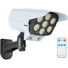 Lampa Solara EDAR Tip Camera De Supraveghere, 77 LED, cu Senzor de Miscare si Telecomanda, pentru Exterior, Gradina si Alee, ...