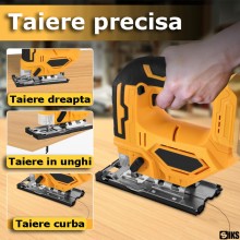 Fierastrau Pendular Electric Cu Acumulator SIKS, Fara Fir, Lithium Electric Curve Saw, Soricel Pentru Decupare Si Taiere Curb...