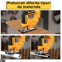 Fierastrau Pendular Electric Cu Acumulator SIKS, Fara Fir, Lithium Electric Curve Saw, Soricel Pentru Decupare Si Taiere Curb...