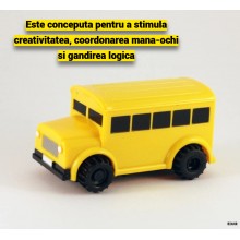Masinuta Interactiva EDAR Model Autobuz cu Senzor Optic, Urmareste Linia Desenata, Jucarie Educativa cu Marker Inclus, Galben Masinuta Interactiva EDAR Model Autobuz cu Senzor Optic, Urmareste Linia Desenata, Jucarie Educativa cu Marker Inclus, Galben
