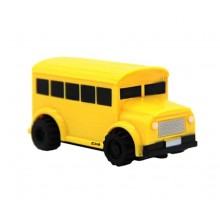 Masinuta Interactiva EDAR Model Autobuz cu Senzor Optic, Urmareste Linia Desenata, Jucarie Educativa cu Marker Inclus, Galben