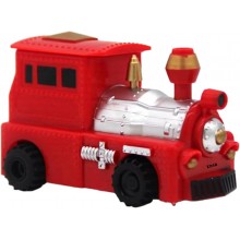 Masinuta Interactiva EDAR Model Locomotiva cu Senzor Optic, Urmareste Linia Desenata, Jucarie Educativa cu Marker Inclus, Rosu