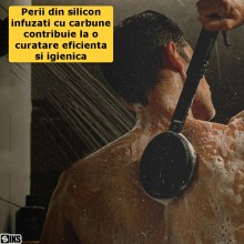 Perie Electrica Corporala Si Faciala 2 in 1 Cu Vibratii Sonice SIKS, Scrubber Pro, Pentru Curatare Profunda, Masaj Si Exfolie...