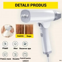 Fier de Calcat Vertical Portabil EDAR 1500W, Abur Puternic, Incalzire 30 secunde, Rezervor Apa 85 ml, Pliabil Pentru Calatori... Fier de Calcat Vertical Portabil EDAR 1500W, Abur Puternic, Incalzire 30 secunde, Rezervor Apa 85 ml, Pliabil Pentru Calatori...