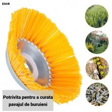 Disc Perie Nylon pentru Motocoasa EDAR, 6 inch (150 mm), Accesoriu Curatare Pavaj, Rosturi si Buruieni, Prindere Universala, ... Disc Perie Nylon pentru Motocoasa EDAR, 6 inch (150 mm), Accesoriu Curatare Pavaj, Rosturi si Buruieni, Prindere Universala, ...
