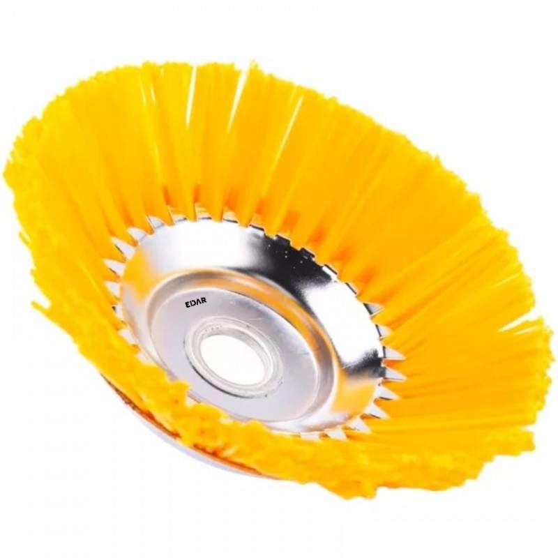 Disc Perie Nylon pentru Motocoasa EDAR, 6 inch (150 mm), Accesoriu Curatare Pavaj, Rosturi si Buruieni, Prindere Universala, ... Disc Perie Nylon pentru Motocoasa EDAR, 6 inch (150 mm), Accesoriu Curatare Pavaj, Rosturi si Buruieni, Prindere Universala, ...