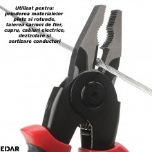 Cleste 5 In 1 EDAR, Multifunctional, Tip Patent, Capete Interschimbabile Din Otel, Trusa Depozitare, Negru/Rosu Cleste 5 In 1 EDAR, Multifunctional, Tip Patent, Capete Interschimbabile Din Otel, Trusa Depozitare, Negru/Rosu