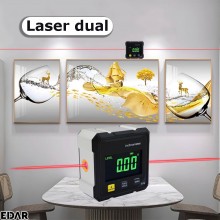 Inclinometru Digital Portabil EDAR, Indicator De Unghi De Precizie Pentru Sudura, Tamplarie, Aliniere Utilaje, Baza Magnetica...
