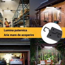 Lampa Solara LED EDAR de Exterior cu Senzor Miscare si Telecomanda, Panou Solar Separat, 3m de Cablu, Incarcare USB/Priza, IP... Lampa Solara LED EDAR de Exterior cu Senzor Miscare si Telecomanda, Panou Solar Separat, 3m de Cablu, Incarcare USB/Priza, IP...