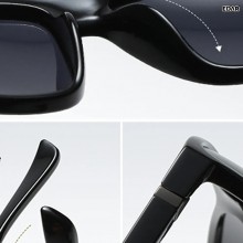 Ochelari Condus EDAR Polarizati, Zi si Noapte, Lentile Tip Oglinda Negre, Antireflex, Toc Inclus, Rama Neagra