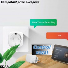 Priza Inteligenta EDAR Cu Aplicatie Telefon, Monitorizare Consum De Energie, Control Vocal Prin Amazon Alexa Si Google Assist... Priza Inteligenta EDAR Cu Aplicatie Telefon, Monitorizare Consum De Energie, Control Vocal Prin Amazon Alexa Si Google Assist...