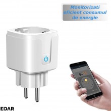 Priza Inteligenta EDAR Cu Aplicatie Telefon, Monitorizare Consum De Energie, Control Vocal Prin Amazon Alexa Si Google Assist... Priza Inteligenta EDAR Cu Aplicatie Telefon, Monitorizare Consum De Energie, Control Vocal Prin Amazon Alexa Si Google Assist...