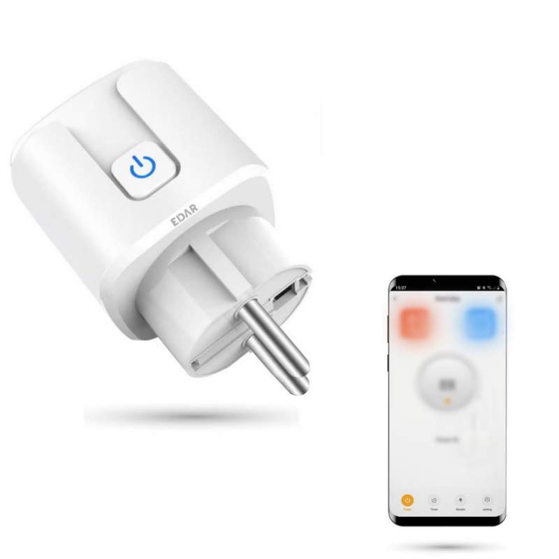 Priza Inteligenta EDAR Cu Aplicatie Telefon, Monitorizare Consum De Energie, Control Vocal Prin Amazon Alexa Si Google Assist... Priza Inteligenta EDAR Cu Aplicatie Telefon, Monitorizare Consum De Energie, Control Vocal Prin Amazon Alexa Si Google Assist...
