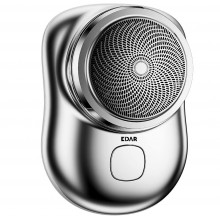 Aparat de Ras EDAR Electric, Mini Aparat Performant, Rezistent la Apa, USB Inclus, Fast Charge, 65g, Argintiu