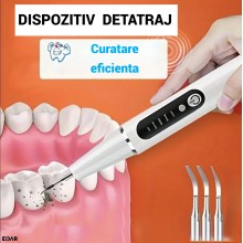 Dispozitiv Detartraj Ultrasonic EDAR Cu Incarcare Wireless, 5 Viteze, Iluminare LED, Rezistent La Apa IPX6, Curatare Dentara ...
