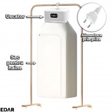 Uscator De Haine Rufe EDAR, Portabil, Electric, Alimentare Prin Priza, Capacitate 10 Kg, Pentru Uz Casnic, Alb Uscator De Haine Rufe EDAR, Portabil, Electric, Alimentare Prin Priza, Capacitate 10 Kg, Pentru Uz Casnic, Alb