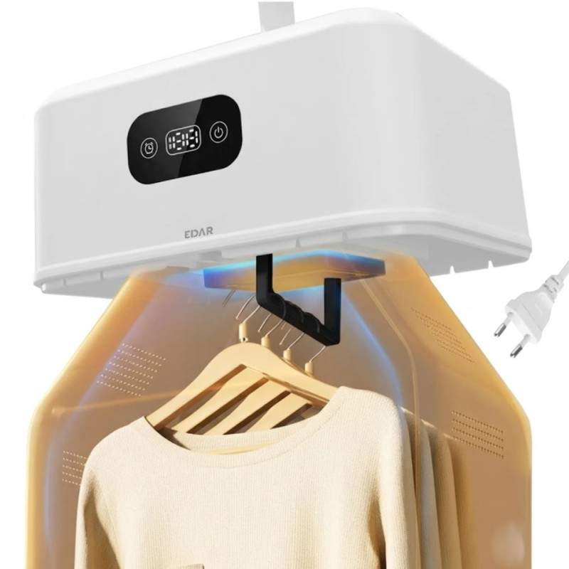 Uscator De Haine Rufe EDAR, Portabil, Electric, Alimentare Prin Priza, Capacitate 10 Kg, Pentru Uz Casnic, Alb Uscator De Haine Rufe EDAR, Portabil, Electric, Alimentare Prin Priza, Capacitate 10 Kg, Pentru Uz Casnic, Alb