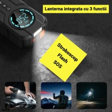 Compresor Auto Portabil EDAR 3‑in‑1, Starter Auto, 6000mAh, 150 PSI, Ecran Digital, Powerbank, Lanterna LED si SOS, USB‑C inc... Compresor Auto Portabil EDAR 3‑in‑1, Starter Auto, 6000mAh, 150 PSI, Ecran Digital, Powerbank, Lanterna LED si SOS, USB‑C inc...