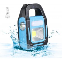 Lanterna Portabila LED EDAR Multifunctionala, Solara si USB, COB, 3 Zone de Lumina, Impermeabila, Pentru Atlerie, Camping, 12...