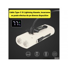 Lampa Frontala Bicicleta EDAR, LED, 3000 mAh, 6 Moduri, Far + Stop Rosu, SOS, Power Bank, USB Type-C & Lightning, Z-818, Culo... Lampa Frontala Bicicleta EDAR, LED, 3000 mAh, 6 Moduri, Far + Stop Rosu, SOS, Power Bank, USB Type-C & Lightning, Z-818, Culo...